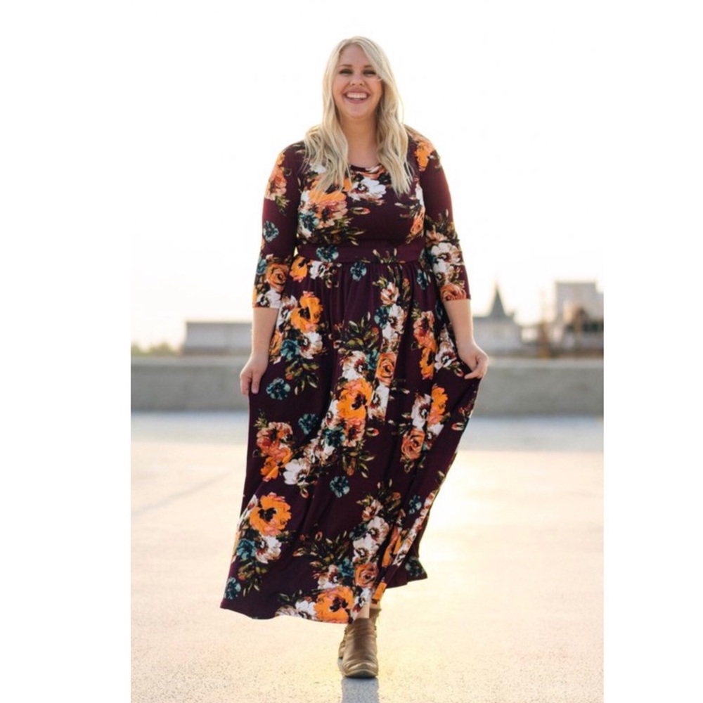 Floral Maxi Dress XL